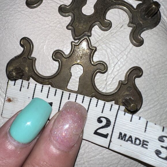 15 Pcs French Provincial Vintage Antique Brass Drawer Pull Hardware Decorative - Picture 7 of 12